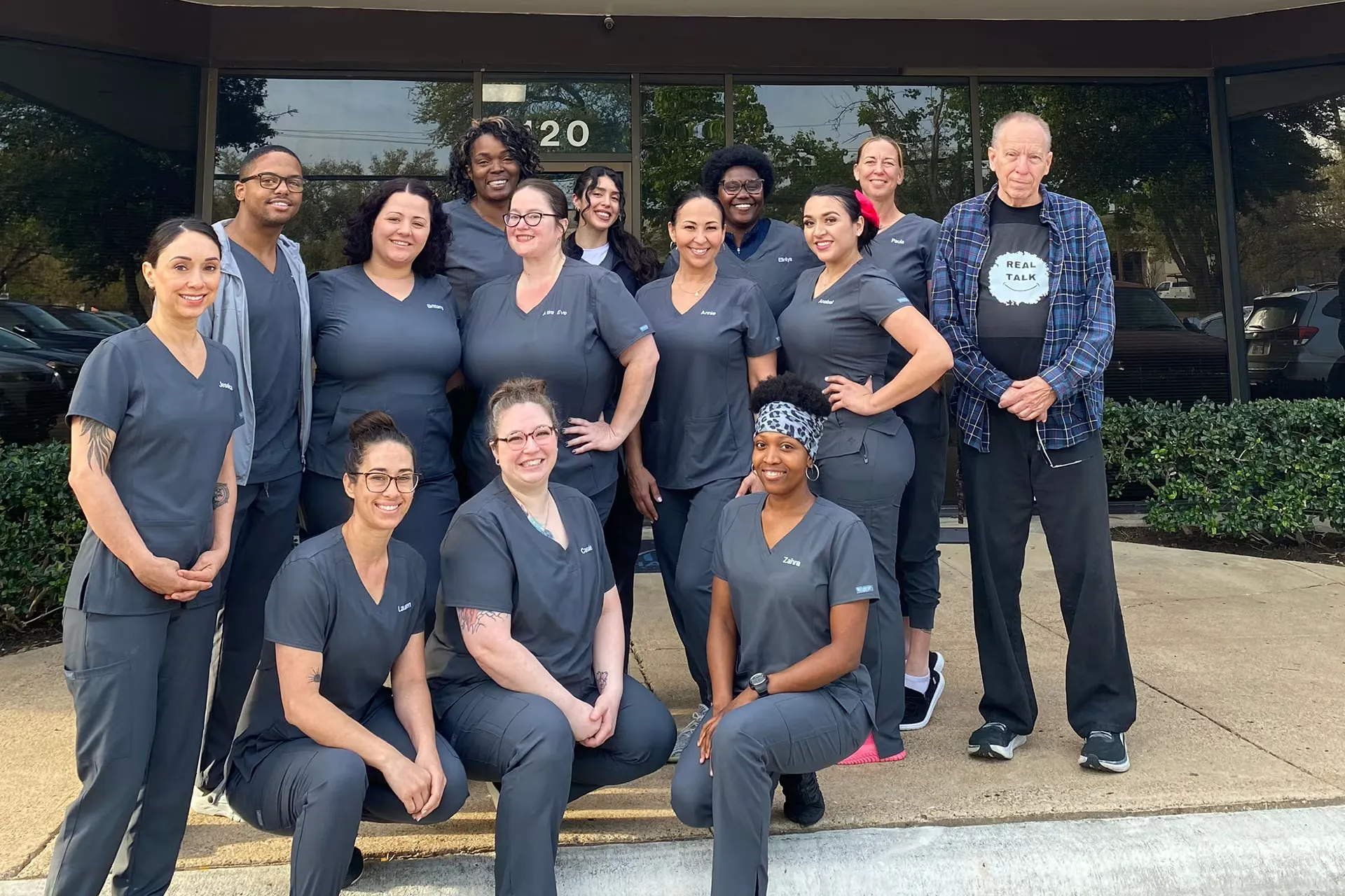 Class portrait with instructor