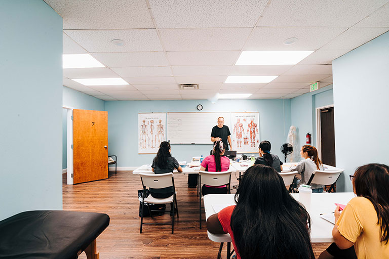 Glen, our instructor, answering student questions